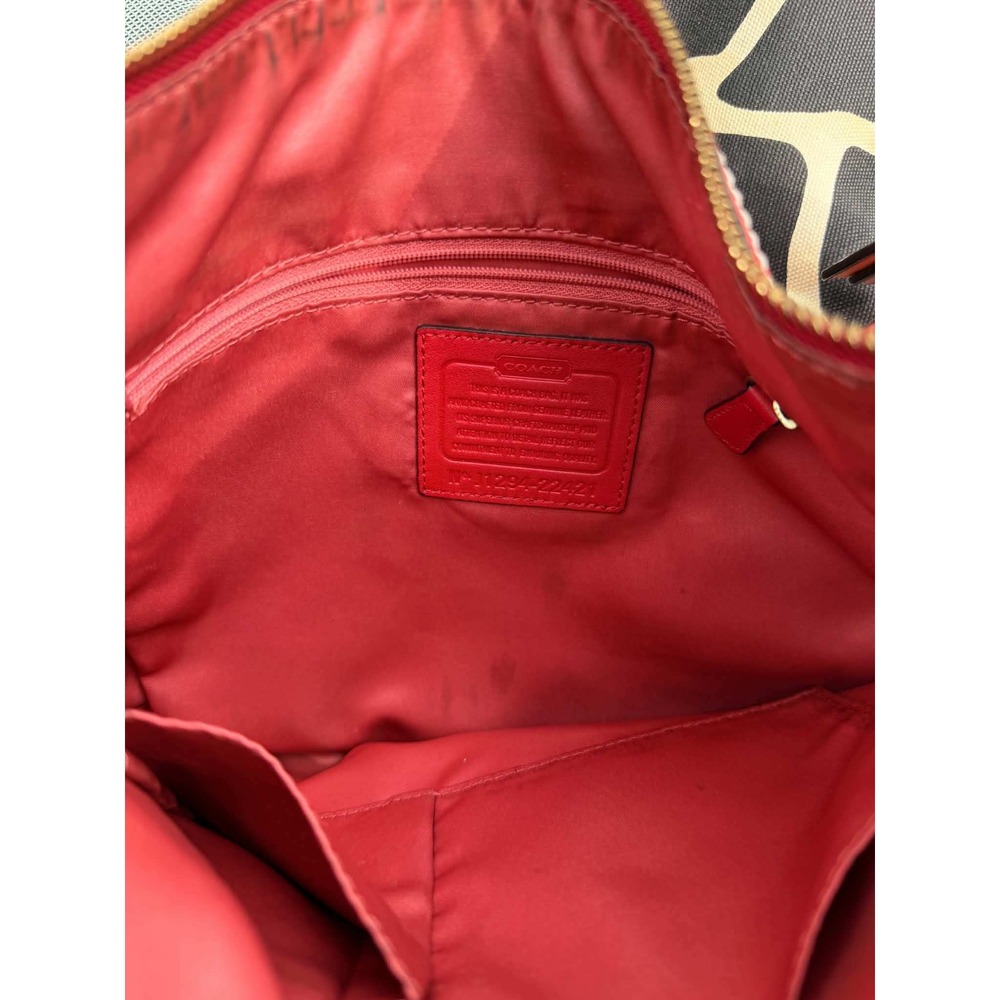 Coach Legacy Penny Red Leather Shoulder Crossbody Bag 22421